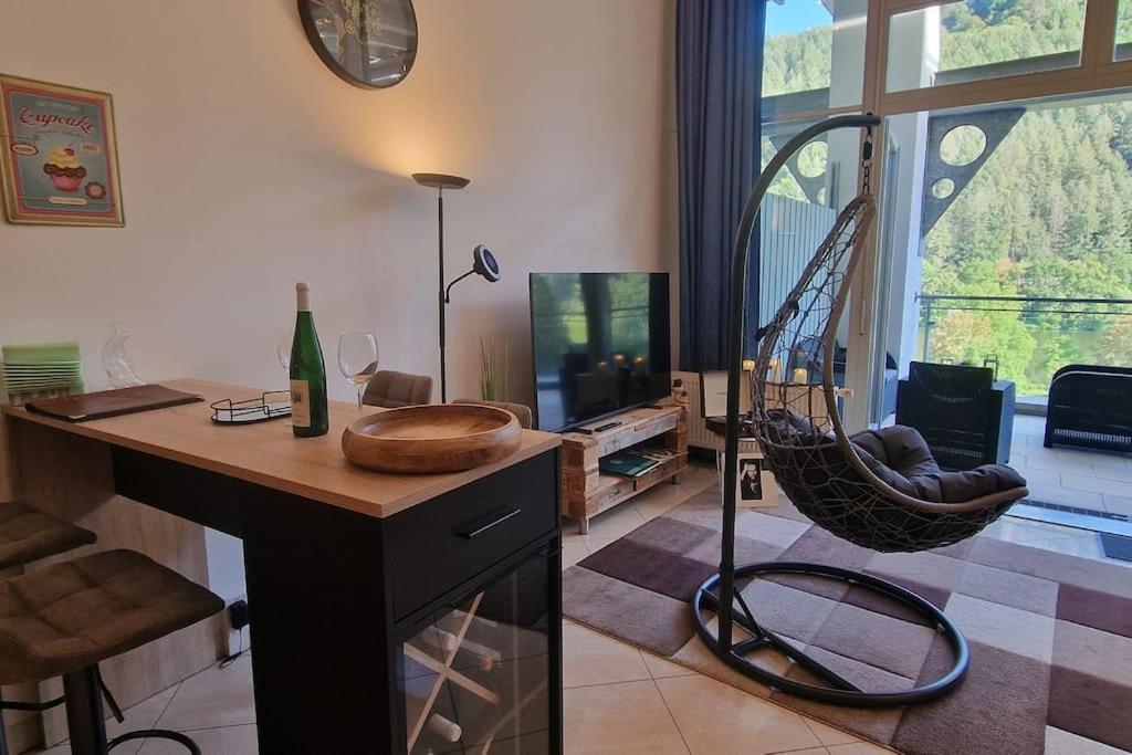 Wohnwerk: Penthouse - Moselblick Apartment Traben-Trarbach Bagian luar foto