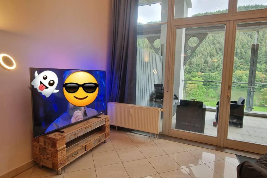 Wohnwerk: Penthouse - Moselblick Apartment Traben-Trarbach Bagian luar foto